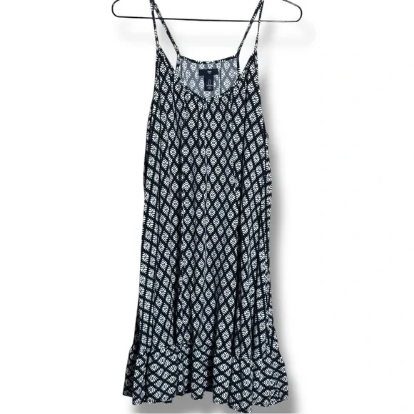 GAP Blue & White Floral Geometric Patterned Sleeveless Halter Style Beachy Dress - Picture 14 of 16